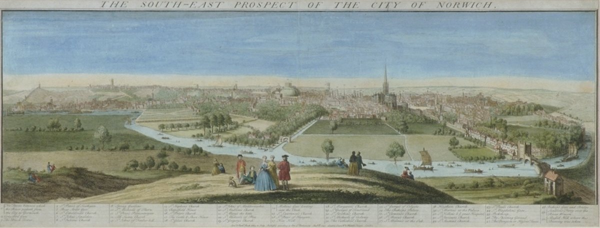 Image of The South-East Prospect of the City of Norwich