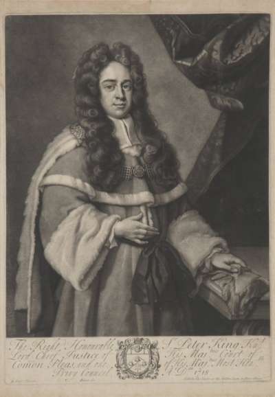 Image of Peter King, 1st Baron King of Ockham (1669-1734) Lord Chancellor