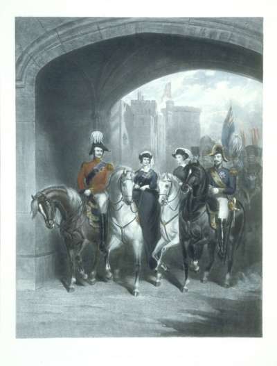 Image of The Alliance.  The Visit of the Emperor and Empress of France, 16 April 1855.