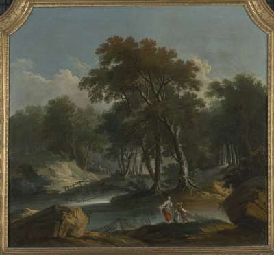 Image of Landscape with Fishing Scene