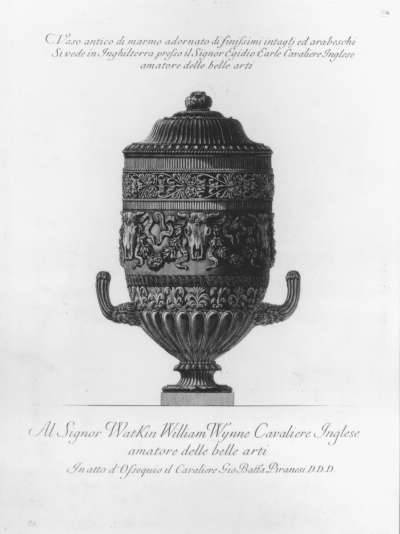 Image of Vaso Antico di Marmo Adornato di Finissimi Intagli ed Arabeschi
