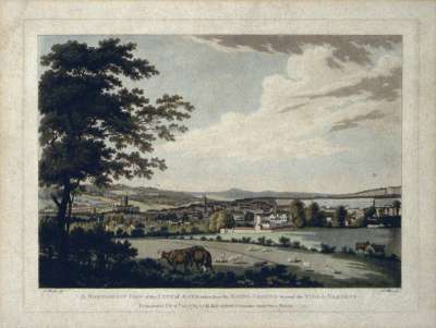 Image of A North-East View of the City of Bath, taken from the Rising-Ground beyond the Villa-Gardens