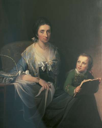 Image of Sarah Vaughan (née Hallowell) (1727-1809) and her son Richard Vaughan