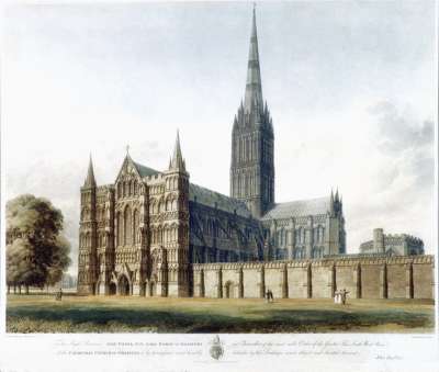 Image of South West View of the Cathedral Church of Salisbury