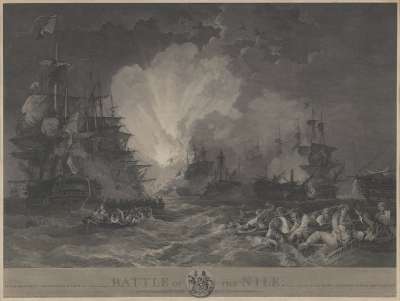 Image of The Battle of the Nile, fought 1 August 1798