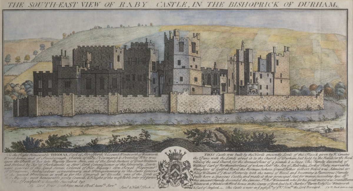 Image of The South-East View of Raby Castle, in the Bishoprick of Durham