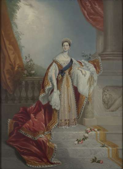 Image of Queen Victoria (1819-1901) Reigned 1837-1901 in Coronation Robes