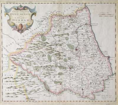 Image of Map of the Bishoprick of Durham