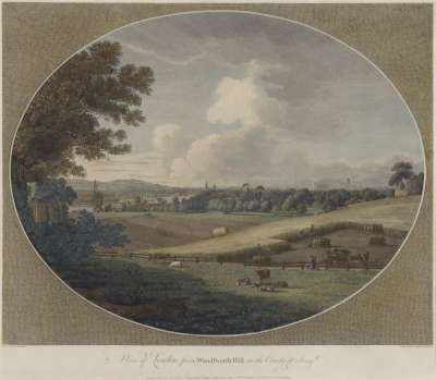 Image of A View of London from Wandsworth Hill in the County of Surrey