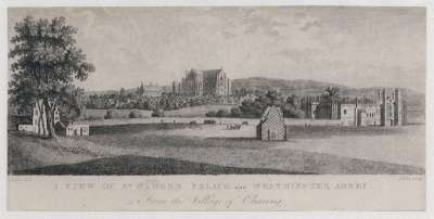 Image of A View of St. James’s Palace and Westminster Abbey from the Village of Charing