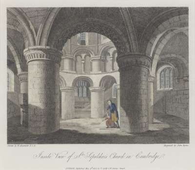 Image of Inside View of St Sepulchre’s Church in Cambridge
