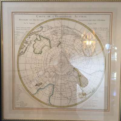 Image of Carte de l’Hemisphere Austral Montrant les Routes des Navigateurs les Plus Célébres