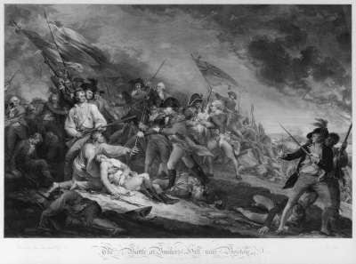 Image of The Battle of Bunker’s Hill, near Boston, June 17th 1775