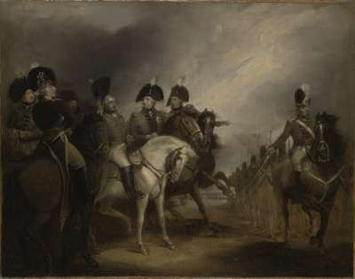 Image of King George III Inspecting the Volunteers