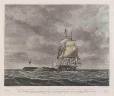 Image of The Engagement between HM Frigate “Java” and the USS “Constitution”, 29 December 1812 [Plate 3]