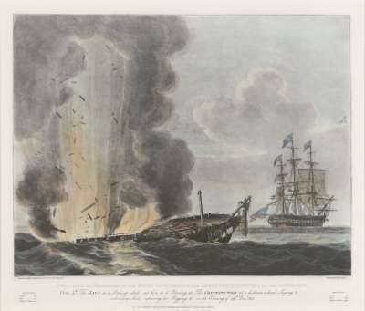 Image of The Engagement between HM Frigate “Java” and the USS “Constitution”, 29 December 1812 [Plate 4]