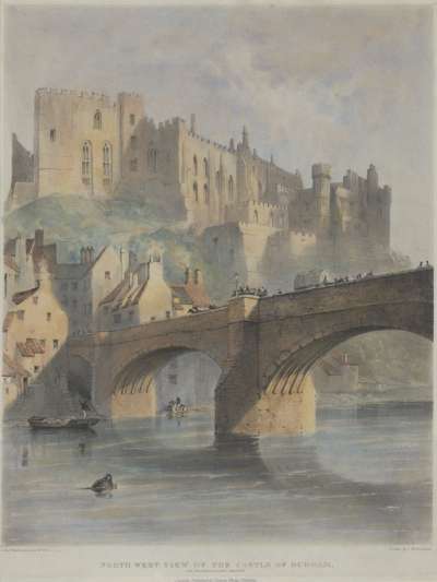 Image of North West View of the Castle of Durham, and Framwellgate Bridge