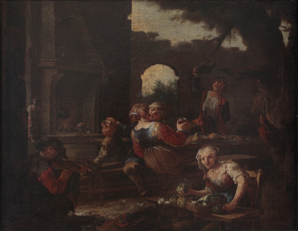 Image of Peasants’ Drinking Scene