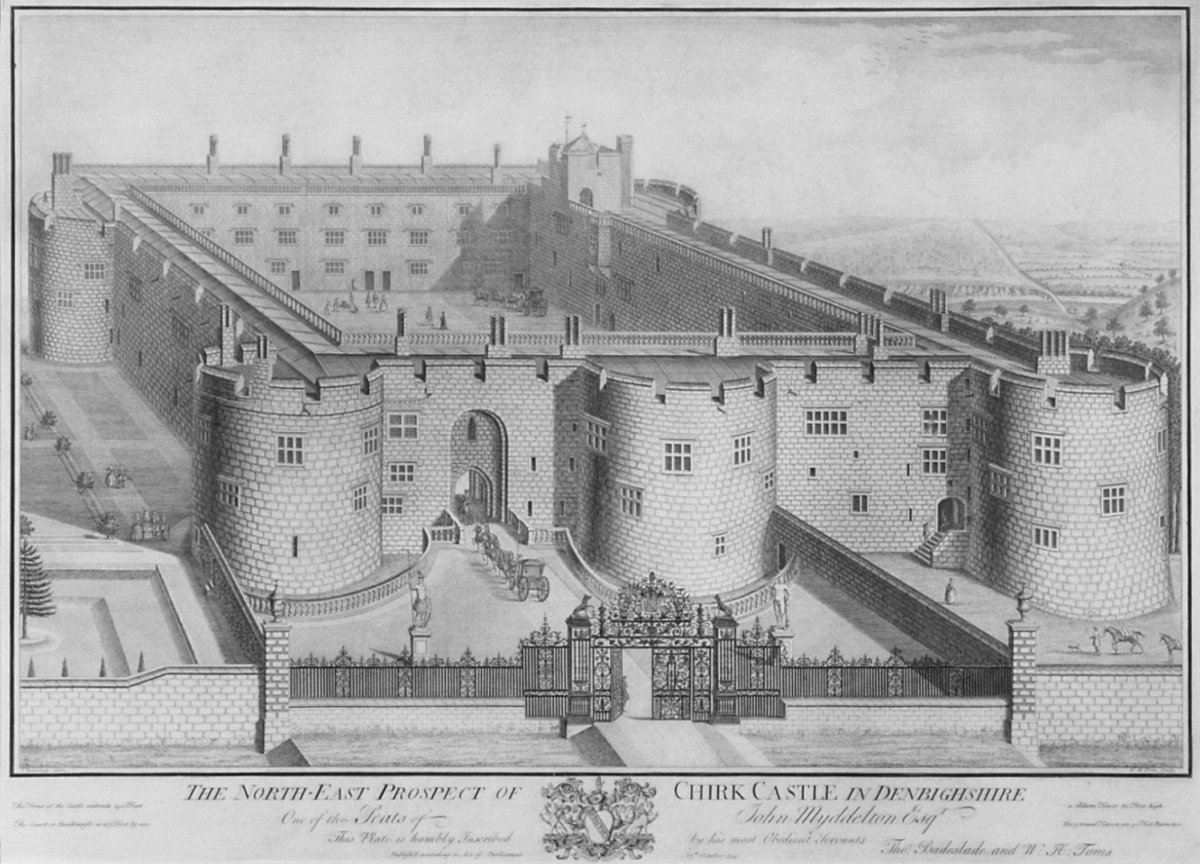 Image of The North-East Prospect of Chirk Castle in Denbighshire