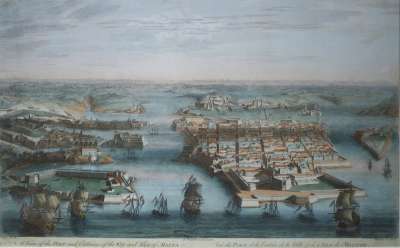 Image of A View of the Port and Entrance of the City and Isle of Malta