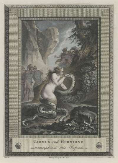 Image of Cadmus and Hermione Metamorphosed into Serpents
