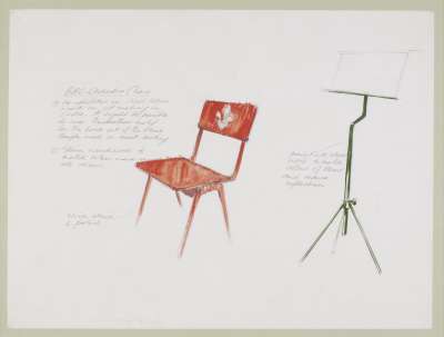 Image of Investiture of the prince of Wales 1969: Initial Sketch for General Seating