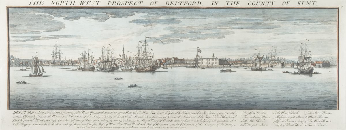 Image of The North-West Prospect of Deptford, in the County of Kent