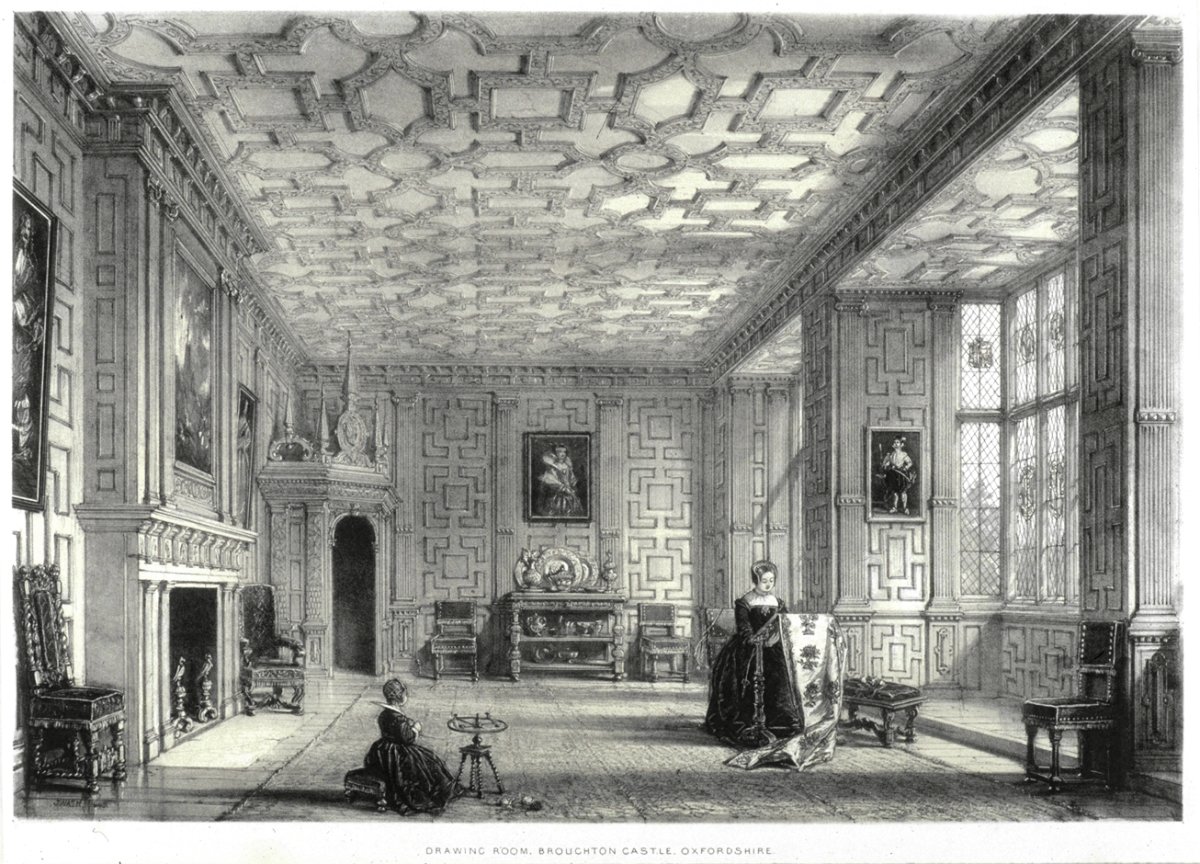 Image of Drawing Room, Broughton Castle, Oxfordshire