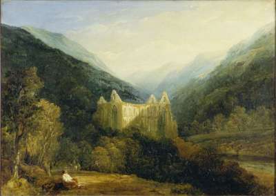 Image of Tintern Abbey from the Chepstow Road