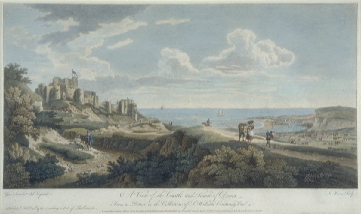 Image of A View of the Castle and Town of Dover
