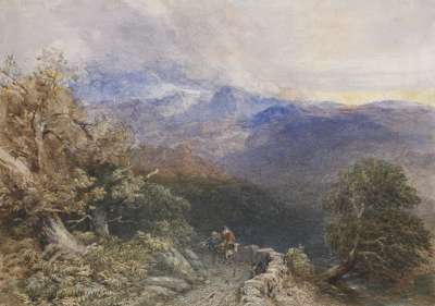 Image of Travellers on a Highland Road
