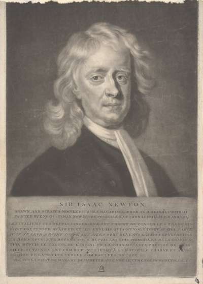 Image of Sir Isaac Newton (1642-1727) natural philosopher and mathematician