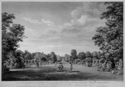 Image of A View of the Garden etc at Carlton House in Pall Mall, a Palace of Her Royal Highness the Princess Dowager of Wales / Vue du Jardin de Carlton House, Palais de S.A.R. La Princess Douairiere de Galles