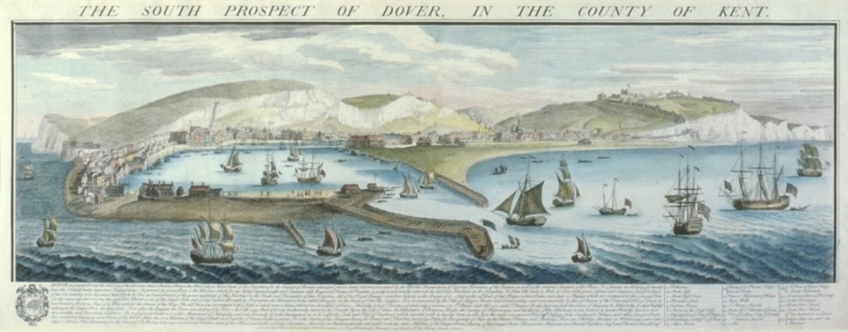 Image of The South Prospect of Dover, in the County of Kent