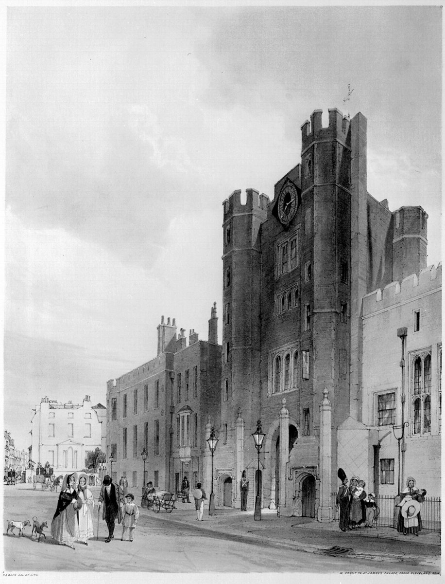 Image of North Front to St. James’s Palace from Cleveland Row