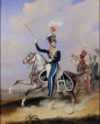 Image of An Officer of the 4th Light Dragoons: probably Lt-Col. James John Hugonin (1782-1854)