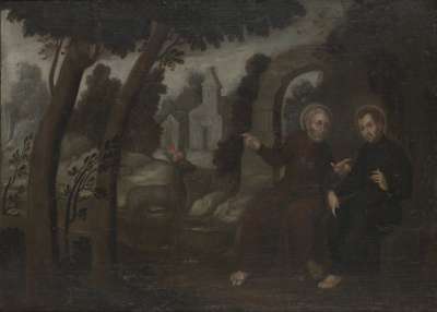 Image of Sacred Conversation between St. Felix de Valois and St. Juan de la Mata