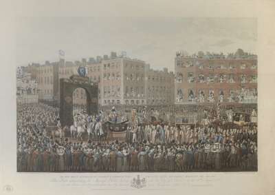 Image of King George IV’s Public Entry into the City of Dublin on 17 August 1821