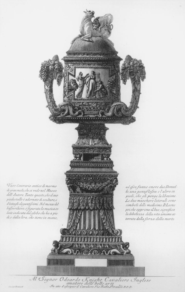 Image of Vaso Cinerario Antico di Marmo di Gran Mole, che si Vede nel Museo dell’Autore