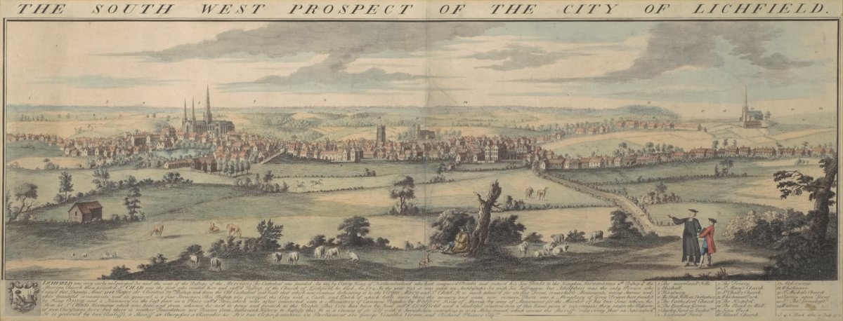 Image of The South West Prospect of the City of Lichfield