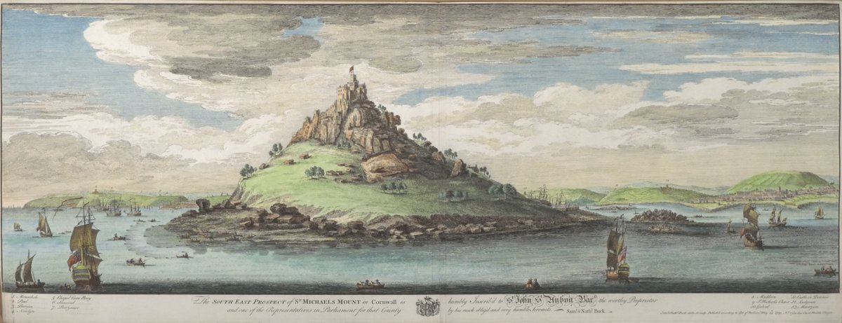 Image of The South East Prospect of St Michael’s Mount in Cornwall