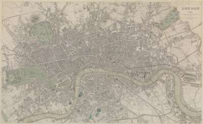 Image of Map of London in 1843