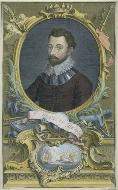 Image of Sir Francis Drake (1540?-96) privateer, Admiral and explorer