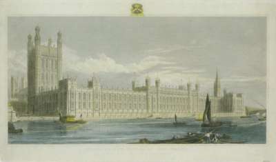 Image of Proposed New Houses of Parliament, from the Design of Charles Barry Esq.