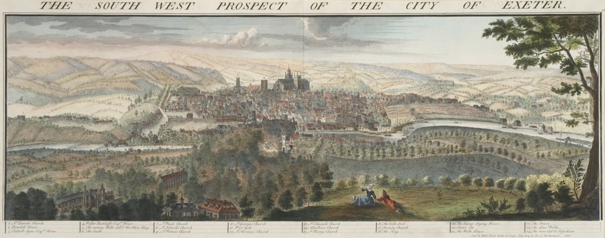 Image of The South West Prospect of the City of Exeter
