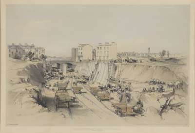 Image of Building Retaining Wall etc near Park Street, Camden Town, September 17th 1836