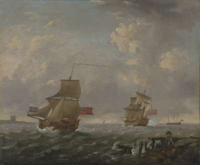 Image of Men-of-War off the Coast