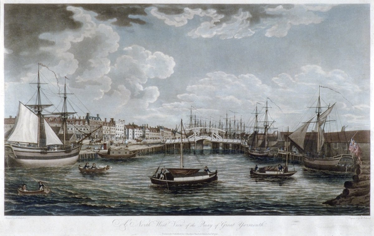 Image of A North West View of the Quay of Great Yarmouth