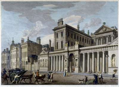 Image of View of Part of Whitehall, shewing the Admiralty Offfice, with the new Gateway, Designed & Executed in the Year 1760