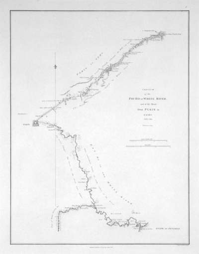 Image of Sketch of the Pay-Ho or White River, and of the Road from Pekin to Geho taken 1793
